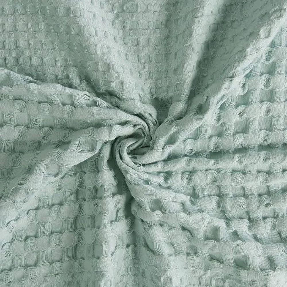 Madison Park Arlo Seafoam Green 100% Cotton Shower Curtain 72x72
